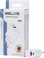 Beline Charger 20W USB-C + USB-A white
