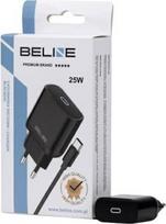 Beline Charger 25W USB-C + USB-C cable, black
