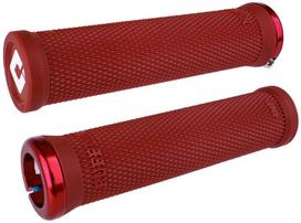Vairo rankenėlės ODI Ruffian v2.1 Lock-On MTB 30mm OD 135mm White/Dark Red