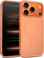 Crong Case MagSafe iPhone 17 Pro Orange Hybrid Matte