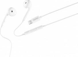 Hama Headphones Glow with microphone white
