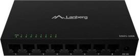 Lanberg Switch DSM1-1008 8×1Gb/s - Unmanaged Gigabit Ethernet Desktop, 12V (metal casing)