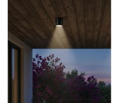 Ideal Lux - Lauko taškinis šviestuvas GUN 1xGU10/28W/230V Ø 11 cm IP55 juodas