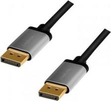 Logilink DisplayPort cable, 4K/60 Hz,DP/M do DP/M,alu, 2m