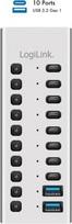 Logilink Hub USB3.2 Gen1 10ports USB-A/C, on/off switch