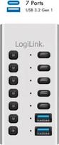 Logilink Hub USb3.2 Gen1 7 ports USB-A/C, on/off switch