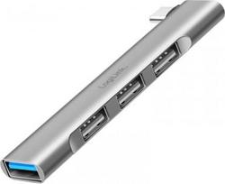 Logilink Ultraslim USB-C hub to 1xUSB-A 3.0, 3xUSB-A 2.