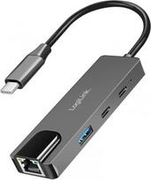 Logilink USB3.2 Gen1 hub, 3-port with 2.5G ethernet