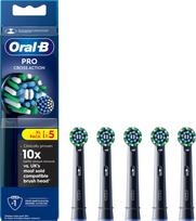 Oral B - Pro Cross Action Toothbrush Heads - Black - 5 Counts