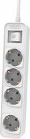 Philips Extension cable 1.5m 4 AC sockets white