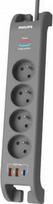 Philips Surge protector power strip 4 sockets 2m 3xUS