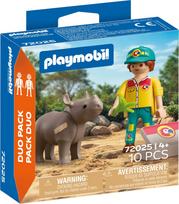 Playmobil DuoPack Ranger with Rhino 72025