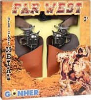 Pulio Cowboy revolver set metal GONHER 147/0
