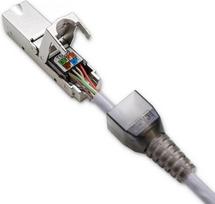 Qoltec RJ45 toolless STP plug CAT6, JACK PIN