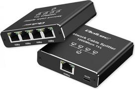 Qoltec Splitter Ethernet mini SWITCH 1x4 RJ45