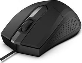 Rebeltec Focus USB Optical Mouse, 1200DPI 3 Buttons and Scroll Wheel, Sensitivity 125Hz, Cable 1.8m, Weight 66g