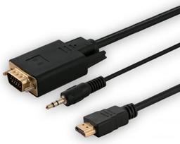 Savio Cable HDMI CL-198 HDMI(M)-VGA(M) audio1,8