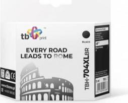 Tb Print Ink for HP DJ IA 2060 Black remanufactured XL TBH-704XLBR (HP No. 704 CN692AE)