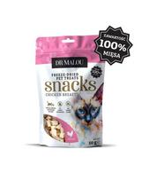 DR MALOU Mėsos kubeliai iš 100 % liofilizuotos vištienos krūtinėlės, 50 g, skanėstai katėms