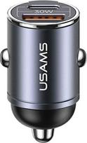 Usams Car Charger 30W 1xUSB+ 1xUSB-C Fast Charge C38