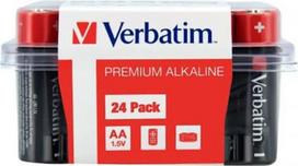 Verbatim Alkaline Batteries AA / LR06 24-pack 49505