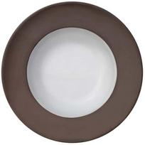 Gili lėkštė sriubos/desertinė Verlo Choco, Ø 20 cm, ruda sp./balta sp.