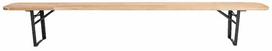 Lauko kėdė Esschert Design MF038, ruda sp., 220 cm x 25 cm x 45 cm
