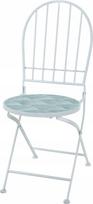 Lauko kėdė Ambiance 84464, balta sp./žalia sp., 38 cm x 38 cm x 90 cm