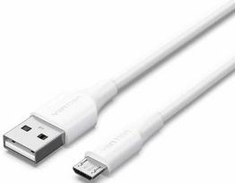 Laidas Vention CTIWG, USB Type A/Micro USB-B, 150 cm, balta sp.