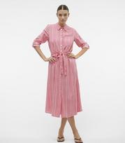 Vero Moda moteriška suknelė 10306597*01, rožinis/baltas, XS