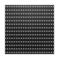 Perforuotos lentos organizatoriaus rinkinys, 28x28x1.2 cm, juoda, plastikas