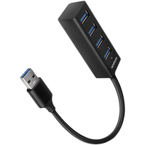 AXAGON HUE-M1AL 4x USB 3.2 Gen 1 MINI hub, metal, 1.2m USB-A cable