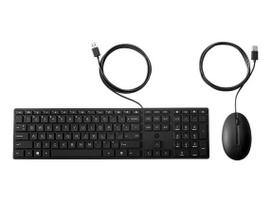 HP 320MK laidinis klaviatūros ir pelės rinkinys, estiškas, juodas