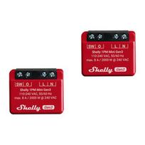 2 Shelly 1PM Mini Gen4 Zigbee/Matter valdiklių rinkinys
