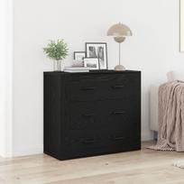 vidaXL Sideboard czarny dąb drewno średni bufet prostokątny (862802) | 862802 | 8721158772008