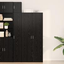 vidaXL vidaXL Bufet Wysoki Czarny Dąb 40x42.5x185 cm Drewno | 3365596 | 8721288457158