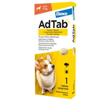 ADTab 225mg kramtomosios tabletės šunims nuo blusų ir erkių 5.5-11kg