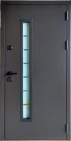 Lauko durys MAGDA T15-148 su stik. 96D Ruda 8019 MAT