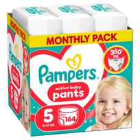 Pampers Active Baby Pants Sauskelnės, 5 Dydis, 164 vnt.