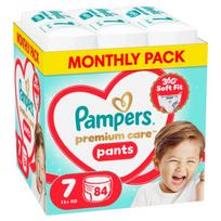 Pampers Premium Care Sauskelnės-Kelnaitės, 7 Dydžio, 84 vnt.