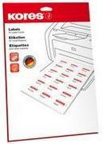 Kores Universal-Etiketten, 99,1 x 139 mm, weiß, 25 Blatt ohne Rand, abgerundete Ecken - 1 Stück (L99139.25)