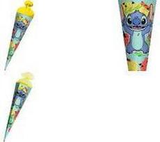ROTH Motiv-Schultüte Disney Stitch, rund, 700 mm Lizenz-Schultüte, Filzverschluss, mit stabiler ROTH-Spitze - 1 Stück (677523)