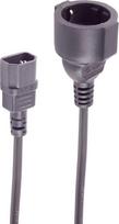 shiverpeaks ®--IEC C14 Adapterkabel, CEE 7/3, 1mm², USV, 0,5m (BS09-07015)