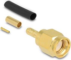 Delock RP-SMA Stecker zum Crimpen RG-174 RG-316mit passendem (91788)