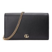 Gucci GG Marmont Odinis Mini Grandinėlės Pečių Krepšys Juodas Moteriški Pečių Krepšiai 497985-CAO0G-1000 Basic Set (Bag+Dust Bag)