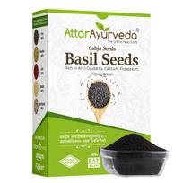 Attar Ayurveda Premium Sabja Baziliko Sėklos 500 g Baziliko Sėklos Gėrimams Desertams Vėsinantis Vasaros Gėrimo Ingredientas