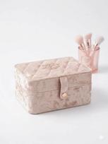 Flower Knows ledge Jewelry Box Flocking Polarized Pink Storage Box Ring Earrings Necklace Jewelry Girl Storage Box Jewelry Boxes