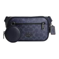 Coach Navy Blue Denim Elias Belt Bag With Pouch CU551-QBN2V Basic Set (Bag+Dust Bag)