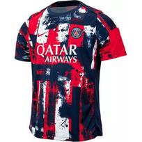 Nike Vyriški PSG Academy Pro Namų Dri-FIT Prieš rungtynes Futbolo Marškinėliai Tamsiai Mėlyni Raudoni FN9657-411 S
