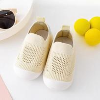 Summer Baby Soft Sole Shoes Walker Non-slip Mesh Breathable Fresh Cute for Boys Girls Comfortable Toddler Shoes Accessories 11.5cm smėlis